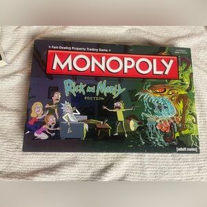 Rick and Morty Monopoly Board Game Y2K collector edition family night fun party